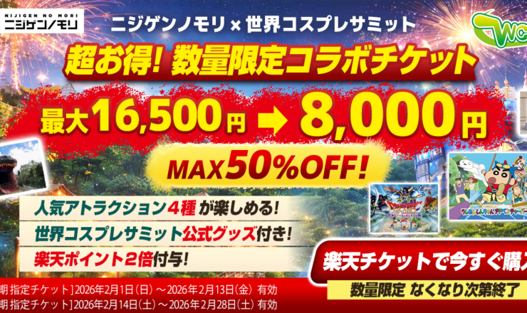 第二弾・第三弾 ニジゲンノモリ×世界コスプレサミット】 数量限定